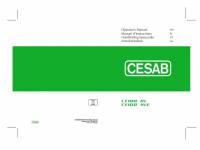 repair manual Cesab Warehouse CE100 HL, CE100 HLE Operator’s Manual PDF