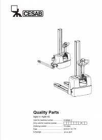 spare parts catalog Cesab Warehouse Agile H, Agile HS Quality Parts Manual PDF