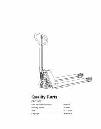 spare parts catalog Cesab Warehouse OEC 2000 L Quality Parts Manual PDF