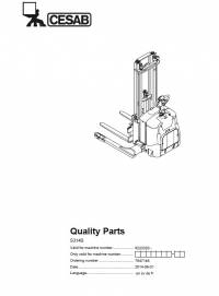 spare parts catalog Cesab Warehouse S314S Quality Parts Manual PDF