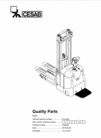 spare parts catalog Cesab Warehouse S316 Quality Parts Manual PDF