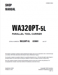 repair manual Komatsu WA320PT-5L Parallel Tool Carrier Shop Manual PDF