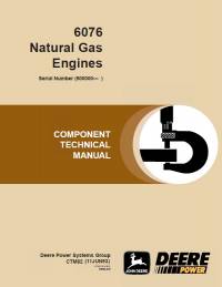 repair manual John Deere 6076 Natural Gas Engines CTM82 Component Technical Manual PDF