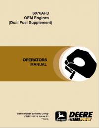 repair manual John Deere 6076AFD OEM Engines Operators Manual OMRG21029 PDF