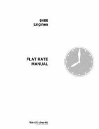 repair manual John Deere 6466 Engines Flat Rate Manual FRM1073 PDF