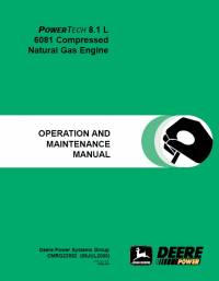 repair manual John Deere PowerTech 8.1L 6081 Compressed Natural Gas Engine Operation Maintenance Manual OMRG23552
