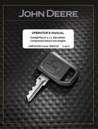 repair manual John Deere PowerTech 8.1L 6081HF04 Compressed Natural Gas Engine Operator’s Manual OMRG33363 PDF