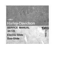 repair manual Harley Davidson Electra Glide, Duo-Glide 1959-1969 Service Manual PDF