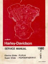 repair manual Harley Davidson FL/FLH Models 1978-1980 Service Manual PDF