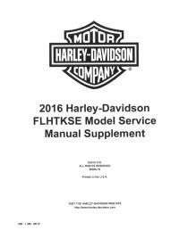 repair manual Harley Davidson FLHTKSE Model 2016 Service Manual Supplement PDF