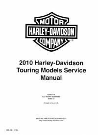 repair manual Harley Davidson Touring Models 2010 Service Manual PDF