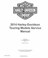 repair manual Harley Davidson Touring Models 2014 Service Manual PDF