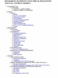 repair manual Harley Davidson Touring Models 2018 Set of Diagnostic And Service Manuals PDF
