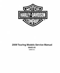repair manual Harley Davidson Touring Models 2009 Service Manual PDF