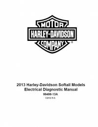 repair manual Harley Davidson Softail Models 2013 Set of Electrical Diagnostic And Service Manuals PDF