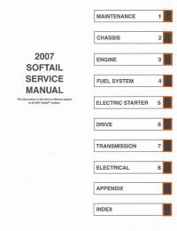 repair manual Harley Davidson Softail Models 2007 Service Manual PDF
