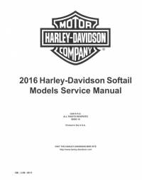 repair manual Harley Davidson Softail Models 2016 Service Manual PDF