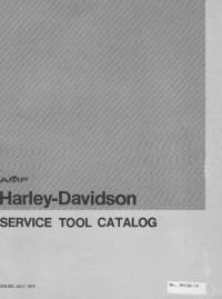 repair manual Harley Davidson Service Tool Catalog PDF