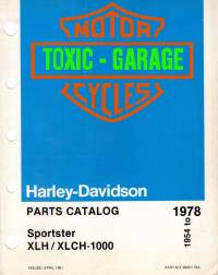 spare parts catalog Harley Davidson Sportster XLH/XLCH-1000 1954-1978 Parts Catalog PDF