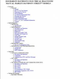 repair manual Harley Davidson Street Models 2018 Set of Diagnostic And Service Manuals PDF
