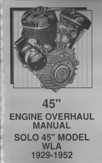 repair manual Harley Davidson 45, Solo 45 WLA Engine Models 1929-1952 Service Manual PDF