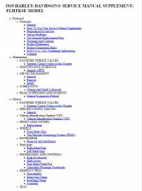 repair manual Harley Davidson FLHTKSE Model 2019 Service Manual Supplement PDF