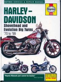 repair manual Harley Davidson Shovelhead and Evolution Big Twins 1970-1999 Haynes Service & Repair Manual PDF