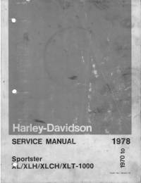 repair manual Harley Davidson Sportster XL/XLH/XLCH/XLT-1000 1970-1978 Service Manual PDF