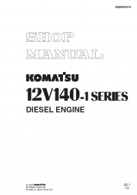 repair manual Komatsu Diesel Engine 12V140-1 Series Shop Manual PDF