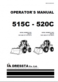 repair manual Komatsu Wheel Loaders 515C - 520C Operators Manual PDF