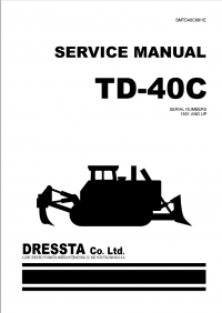 repair manual Komatsu TD-40C Bulldozers Service Manual PDF