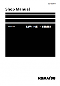 repair manual Komatsu Engine 12V140E-3 Series Shop Manual PDF