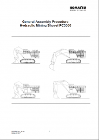 repair manual Komatsu Hydraulic Mining Shovel PC5500 General Assembly Procedure PDF