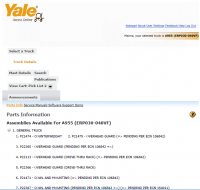 repair manual Yale A955 (ERP16-20-030-040VF) PDF Parts Informations