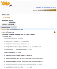 repair manual Yale A908 ERC20-32AGF Europe PDF Parts and Service Information