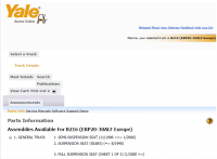 repair manual YALE Trucks B216 (ERP20-30ALF Europe) PDF Parts Information