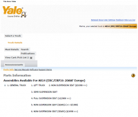 repair manual Yale Truck A814 ERC/ERP16-20AAF Europe PDF Parts Information