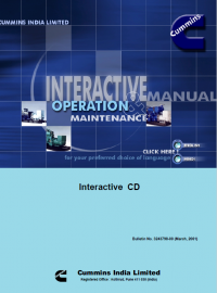 repair manual Cummins Engine NT855 Series Operation and Maintenance Manual