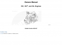 repair manual Cummins ISC, ISCe, and ISL Engines Owners Manual
