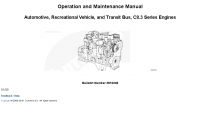 repair manual Cummins C8.3 Series Engines Operation and Maintenance Manual