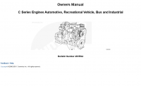 repair manual Cummins C Series Engines Owners Manual