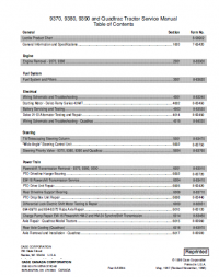repair manual Case 9370, 9380, 9390 & Quadtrac Tractors PDF Service Manual