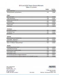 repair manual Case 9310 and 9330 Tractors Service Manual PDF