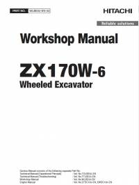 repair manual Hitachi Wheeled Excavator ZX170W-6 Workshop Manual PDF