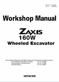 repair manual Hitachi Wheeled Excavator Zaxis 160W Workshop Manual PDF