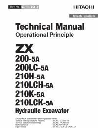 repair manual Hitachi Hydraulic Excavator ZX 200(LC)-5A, 210(LC)H-5A, 210(LC)K-5A Operational Principle PDF