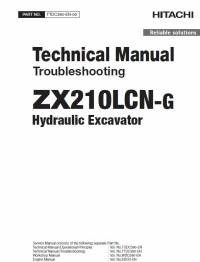 repair manual Hitachi Hydraulic Excavator ZX210LCN-G Troubleshooting Technical Manual PDF