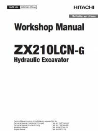 repair manual Hitachi Hydraulic Excavator ZX210LCN-G Workshop Manual PDF