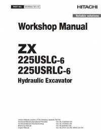 repair manual Hitachi Hydraulic Excavator ZX225USLC-6, ZX225USRLC-6 Workshop Manual PDF