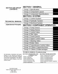 repair manual Hitachi Hydraulic Excavator ZX180W Operational Principle Technical Manual PDF